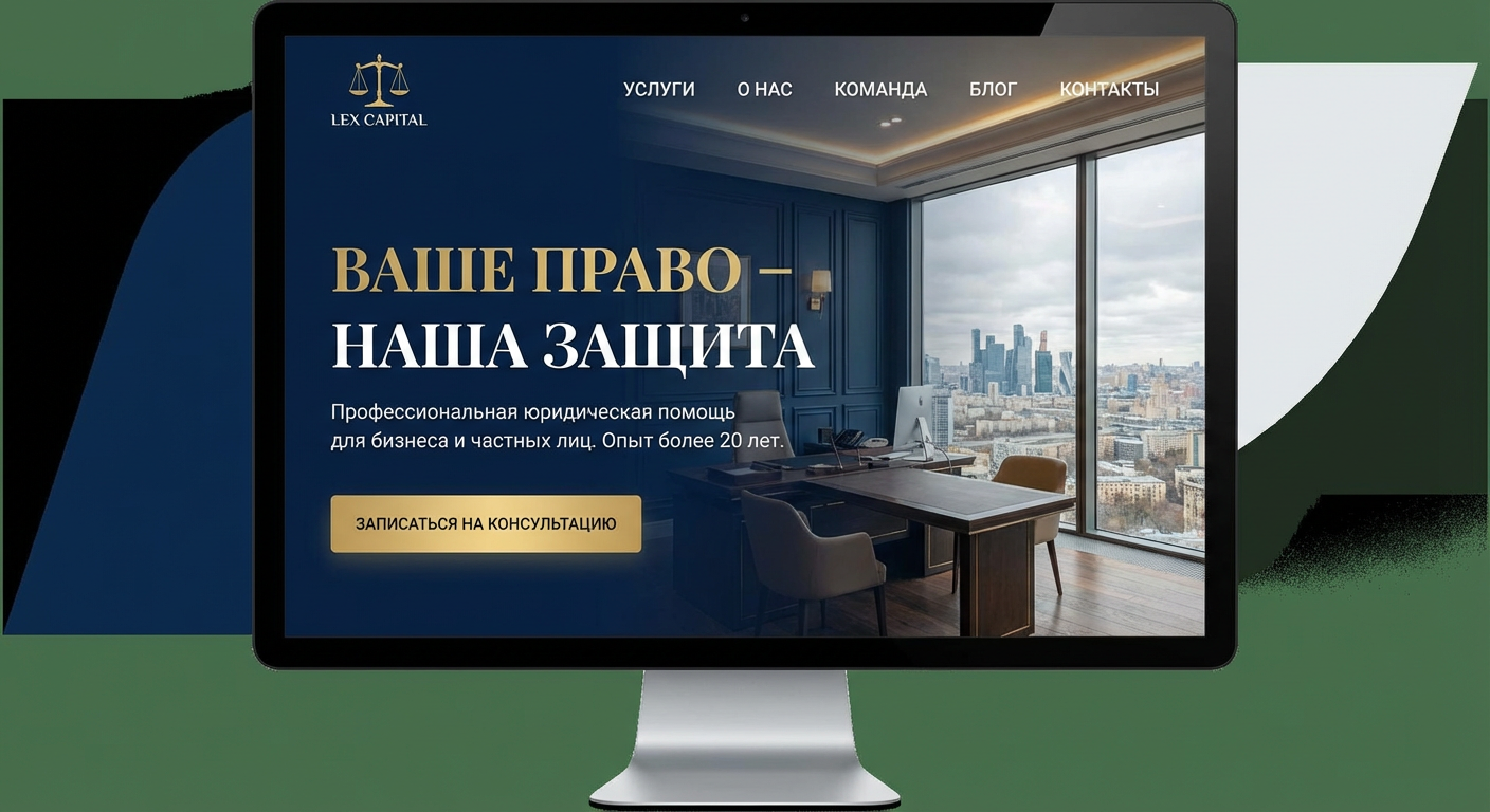 Лендинг для юридической фирмы